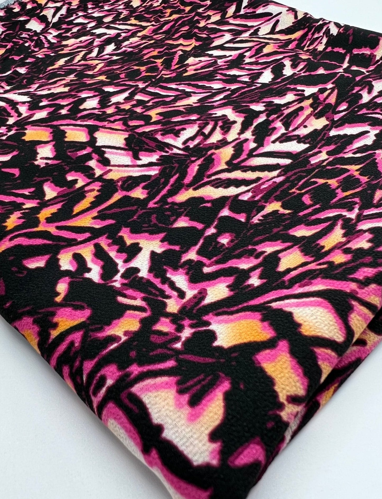 Multi Print Lightweight Bubble Crepe Fabric