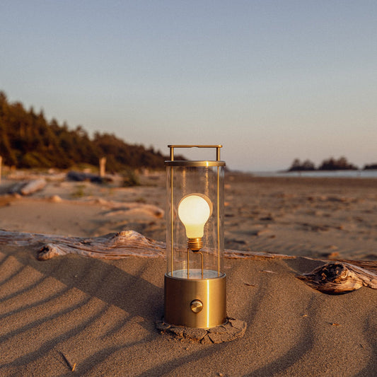 The Muse 1.0 Portable Lamp in Solid Brass