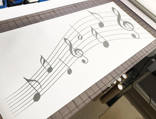 Music Notes Wall Sticker – Musical Wall Art Studio Decor