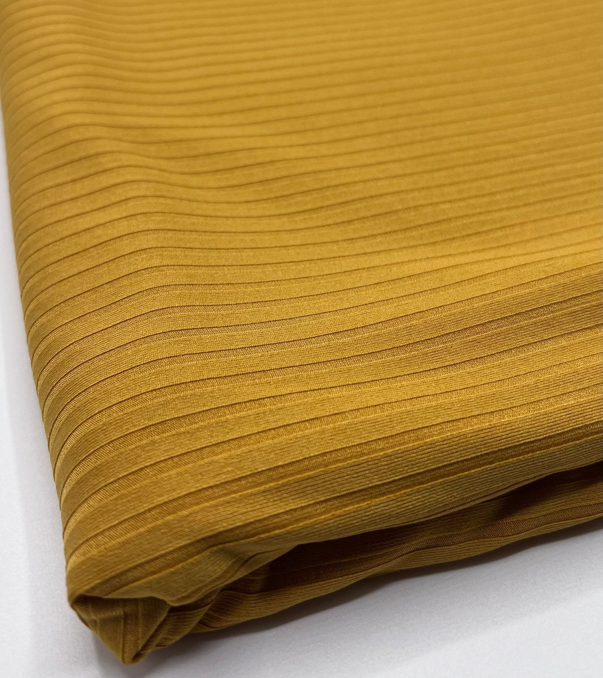 Mustard 8x4 Wide Rib Stretch Fabric