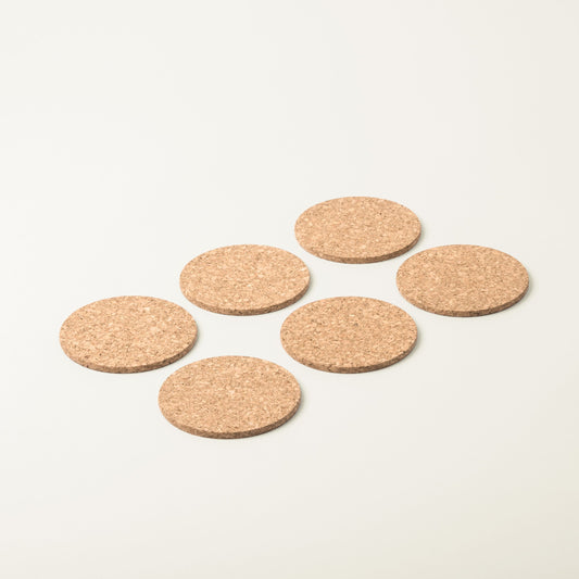 Cork Coasters | Natural | Round
