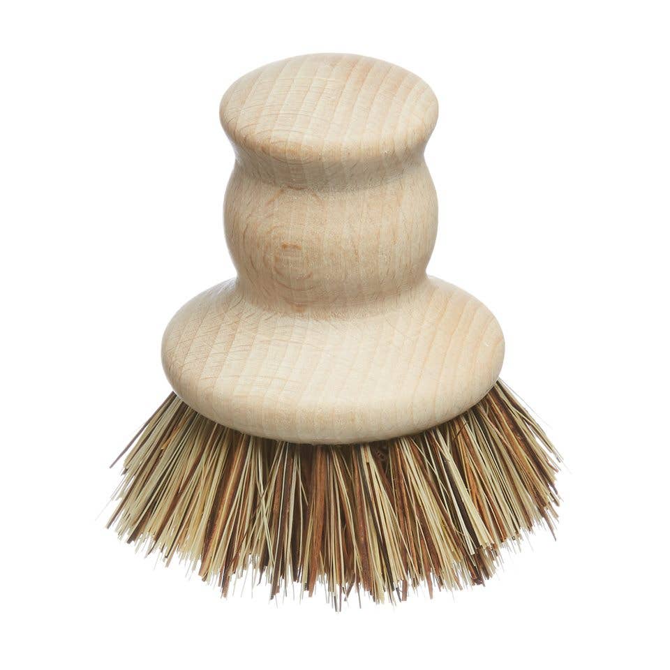 Natural Plastic Free Scrubbing Pot Brush For Dishes, Plastic Free Vegan Scrubber