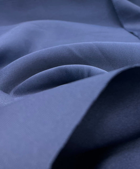 Navy Plain Scuba 4 Way Stretch Smooth Jersey Fabric