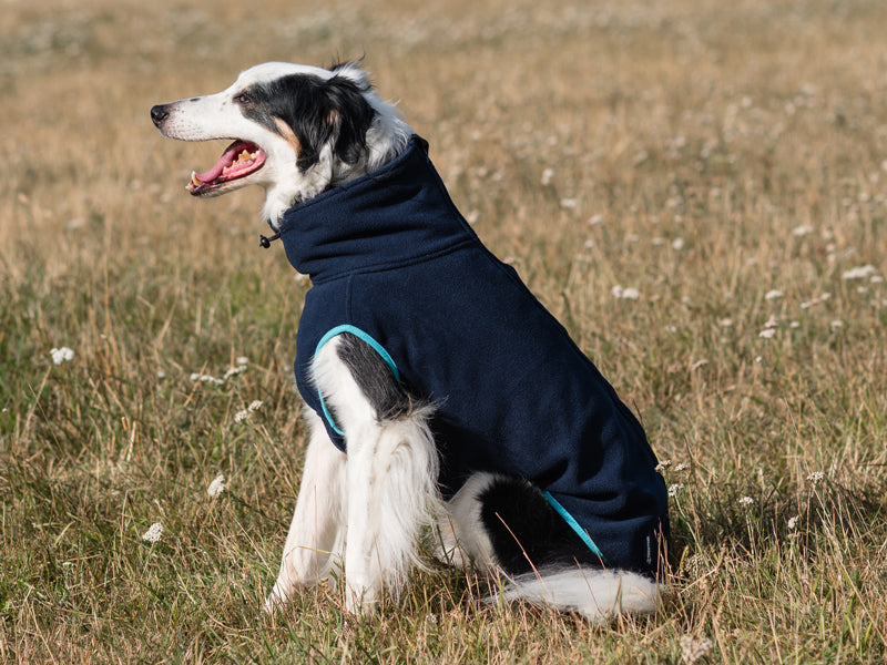 Fleece Dog Coat - Navy