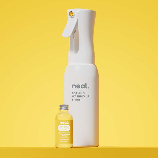 Neat Foaming Washing Up Spray Starter Pack & Refill – Mango & Fig