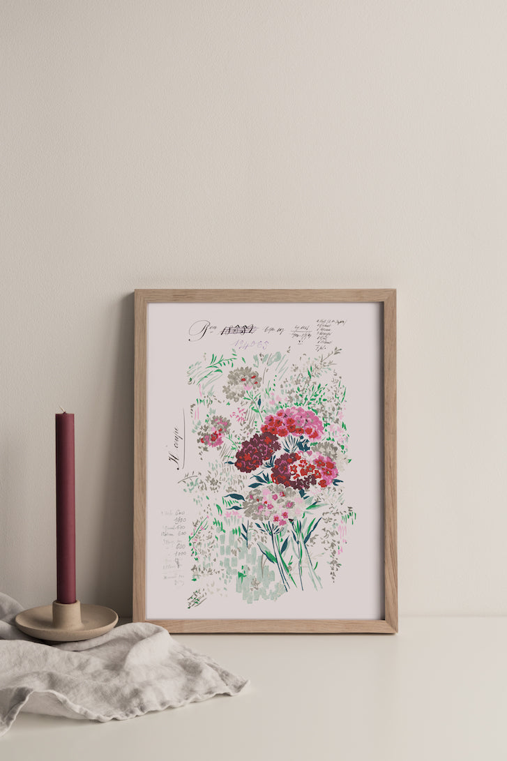 No.100 - Fleurs 1927 - Vintage Archive Poster Prints