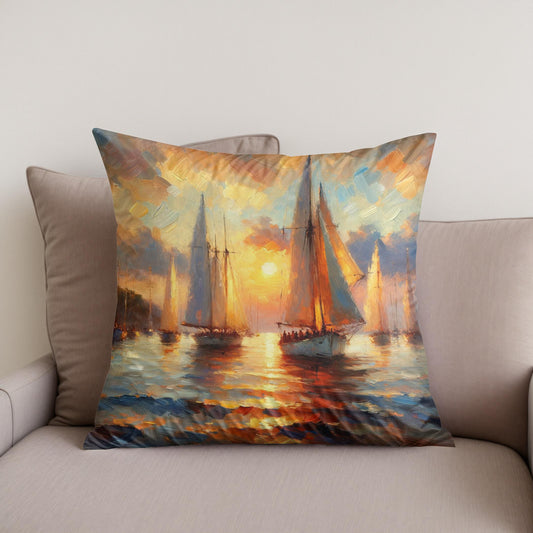 Harbor Glow Cotton Cushion
