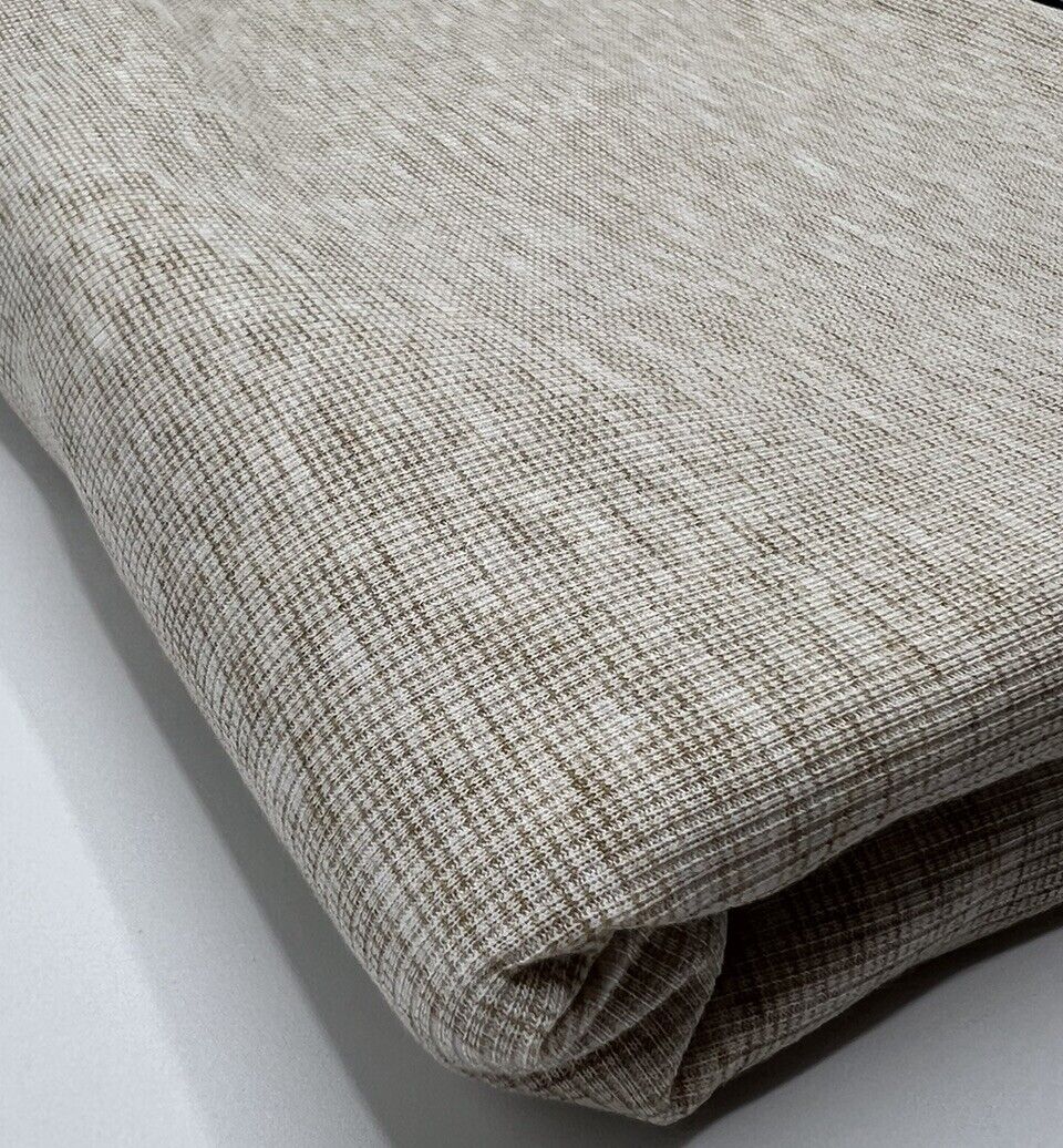 Oatmeal Fine Rib Stretch Fabric