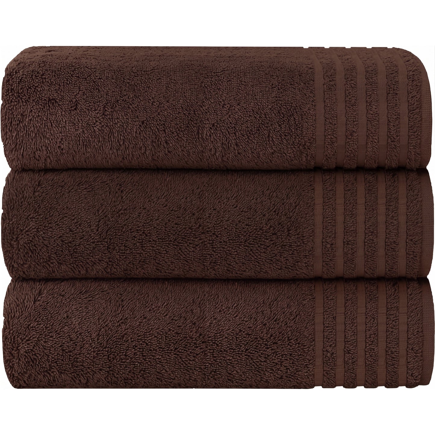 3 Pack Monaco Extra Large Bath Sheets Cotton 500GSM Highly Absorbent Towels Set for Home Gym Beach by OLIVIA ROCCO