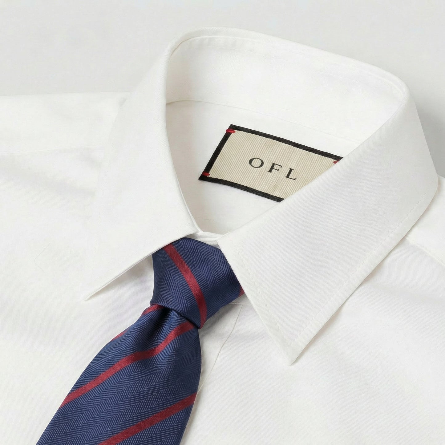 Navy Blue & Wine Stripe Tie - Hawksmoor Edit