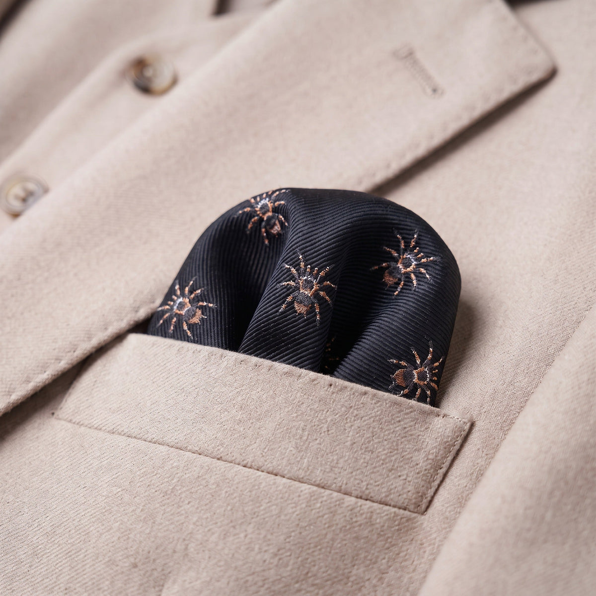 Spider Pocket Square