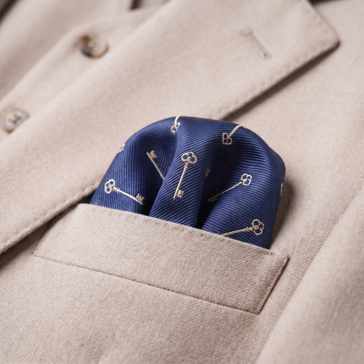 Key Pocket Square