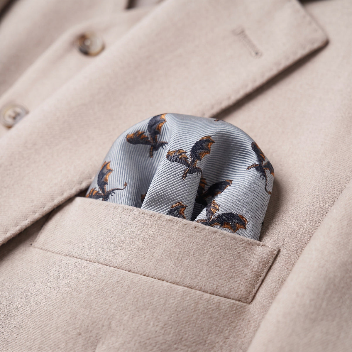 Dragon Pocket Square