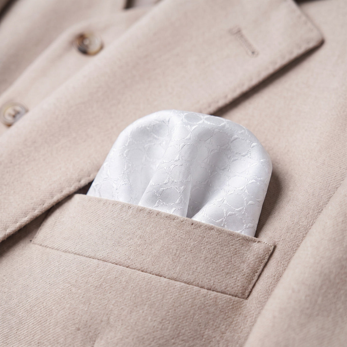 Iceberg Blue Textured Pocket Square