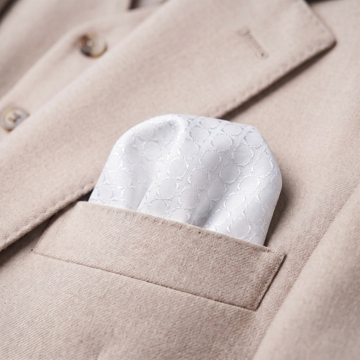 Light Blue Textured Pocket Square