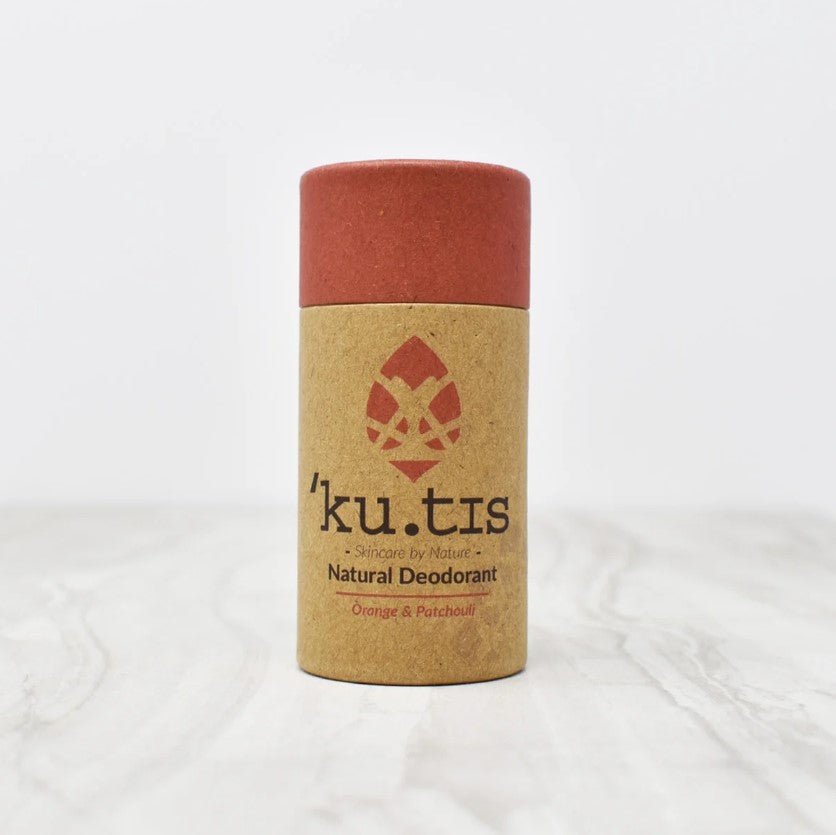 Orange & Patchouli Natural Roll On Eco Friendly Deodorant, Plastic Free Anti Perspirant
