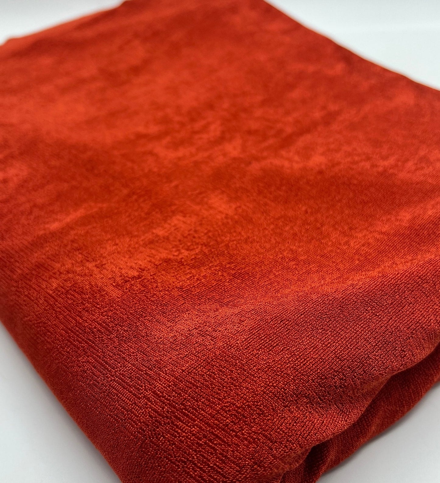 Orange Rust Acetate Slinky 4 Way Stretch Fabric