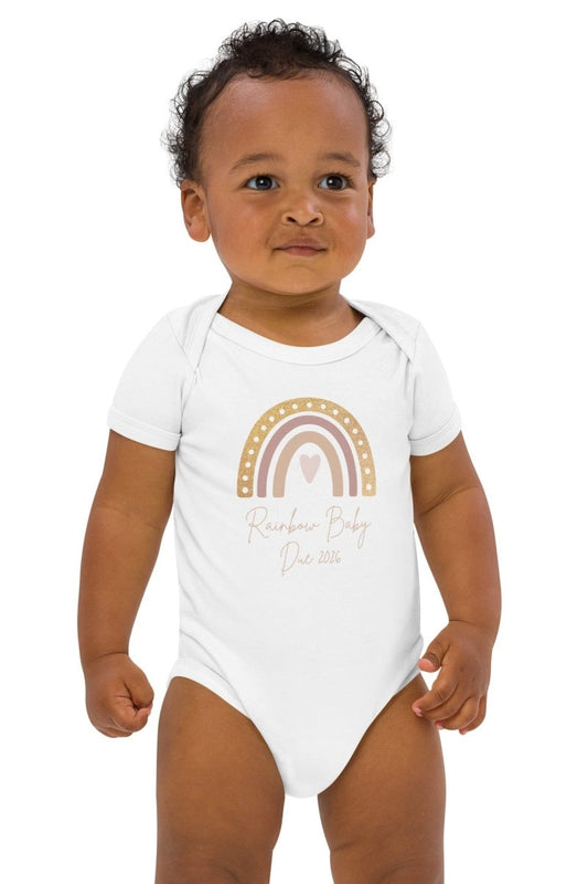 Neutral Heart Rainbow Baby Due Bodysuit