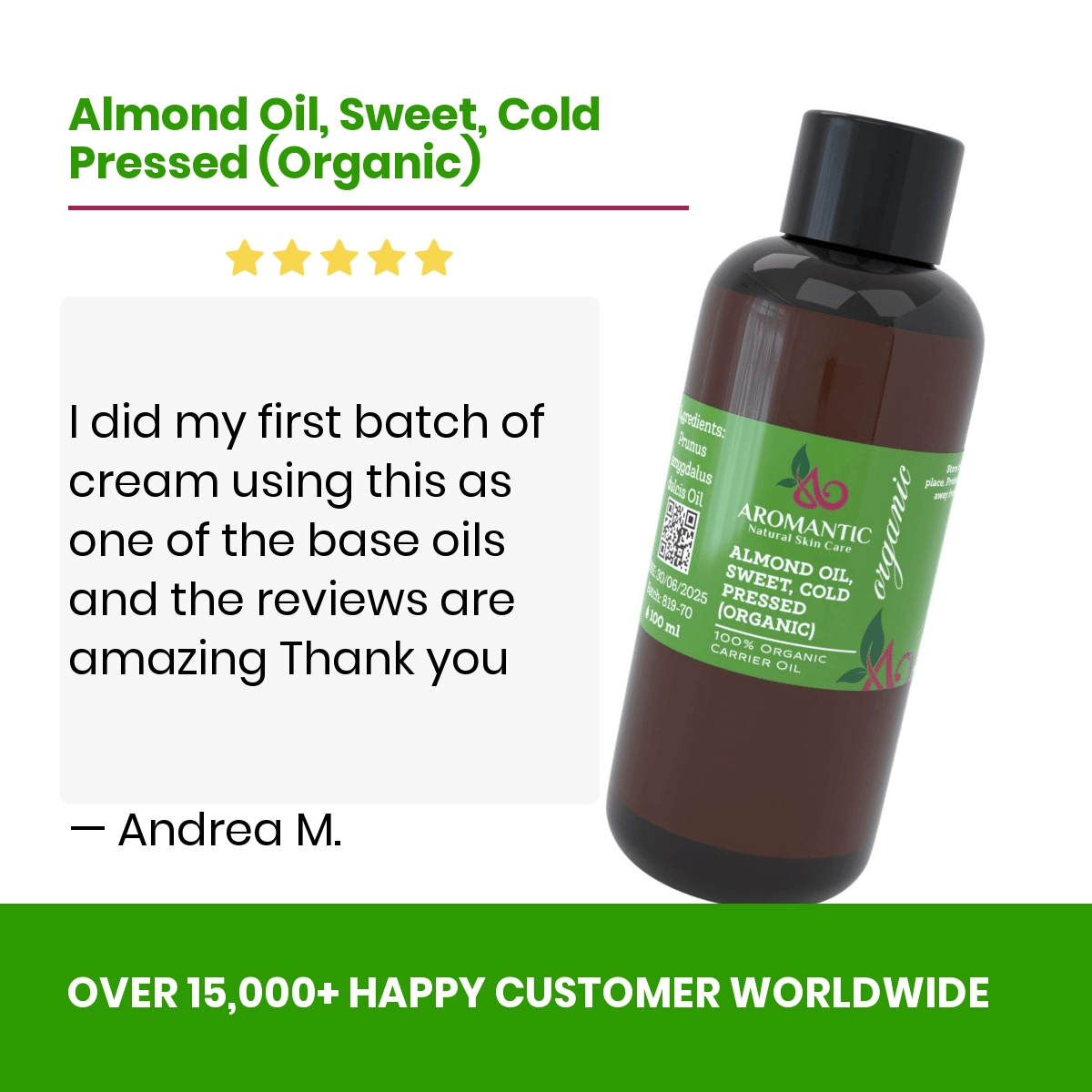 Organic Sweet Almond Oil