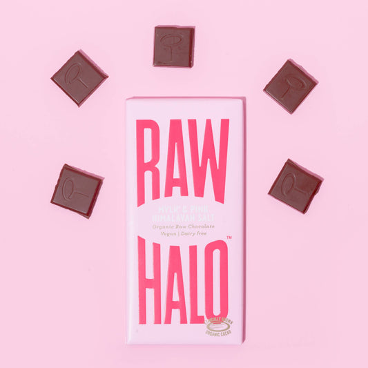 Organic Vegan Mylk Chocolate with Pink Himalayan Salt 70g