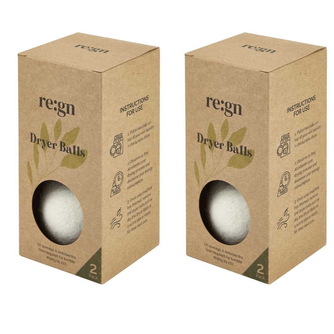 Organic Wool Tumble Dryer Balls - 2 Pack
