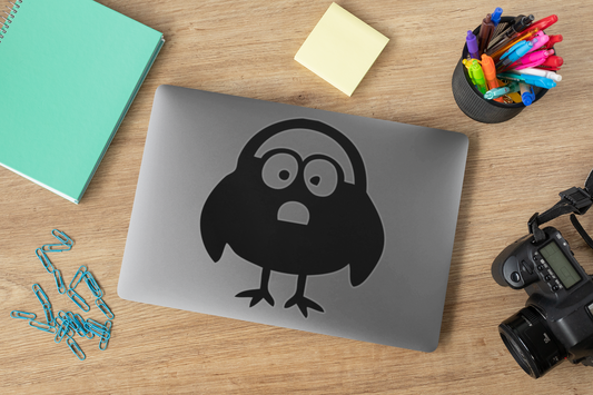Funny Cartoon Bird Sticker