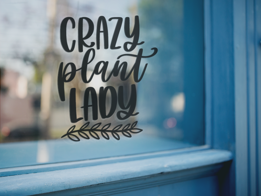Crazy Plant Lady Plant Mom Sticker