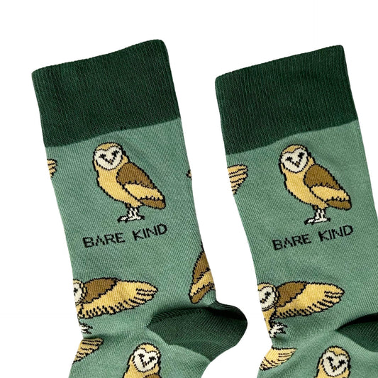 Save the Barn Owls Bamboo Socks