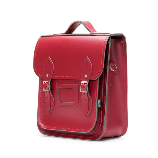 Handmade Leather City Backpack - Oxblood