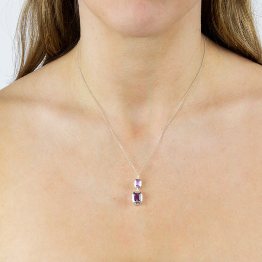 Beginnings Curve Surround Double Drop Pendant