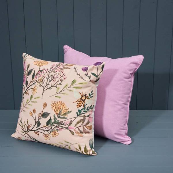 Handmade Washable Cotton Plain Cushion with Filling