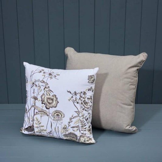 Handmade Washable Cotton Embroidered Cushion with Filling