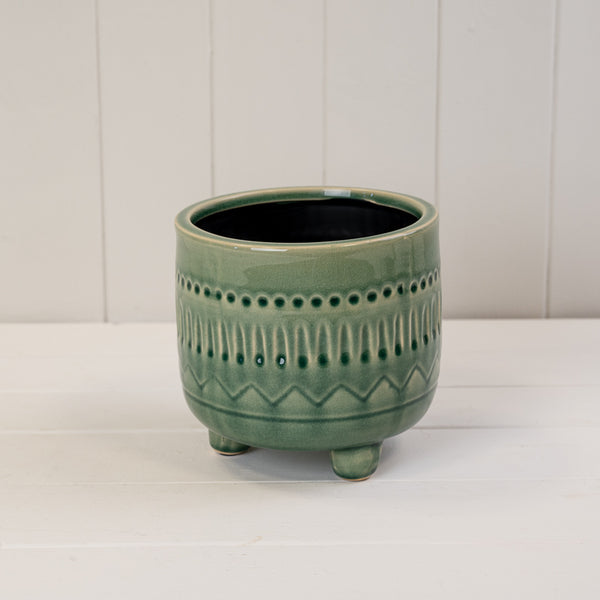 Green Ceramic Pot