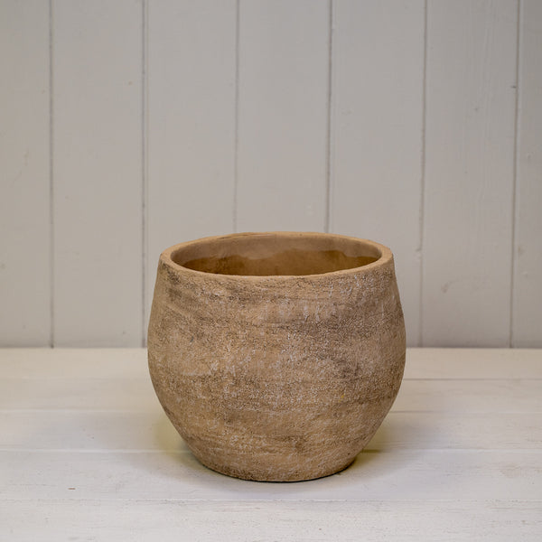 Grey Cement Planter TD19cm