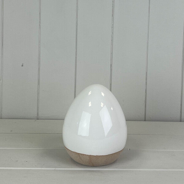 Ceramic White Egg