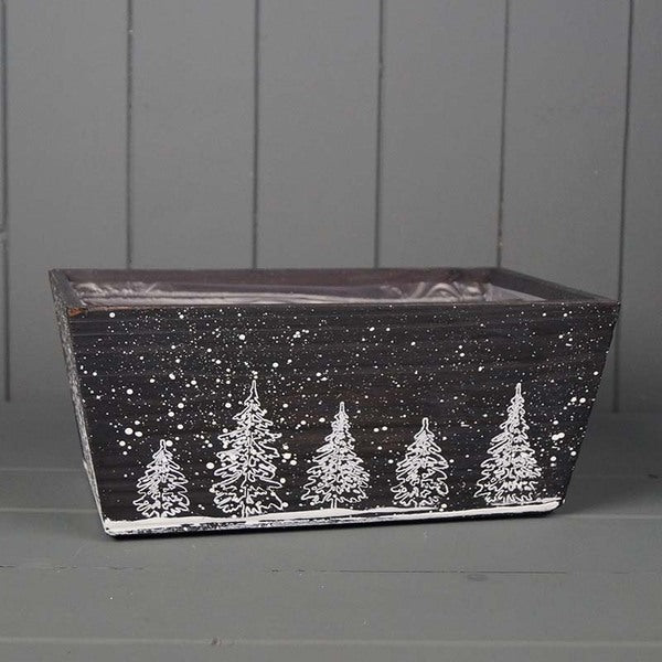 Winter Wonderland Wooden Trough Large