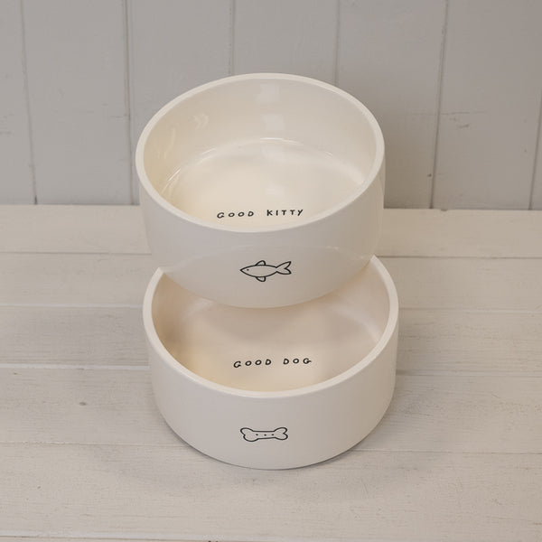 Dog Bone Ceramic Pet Bowl.