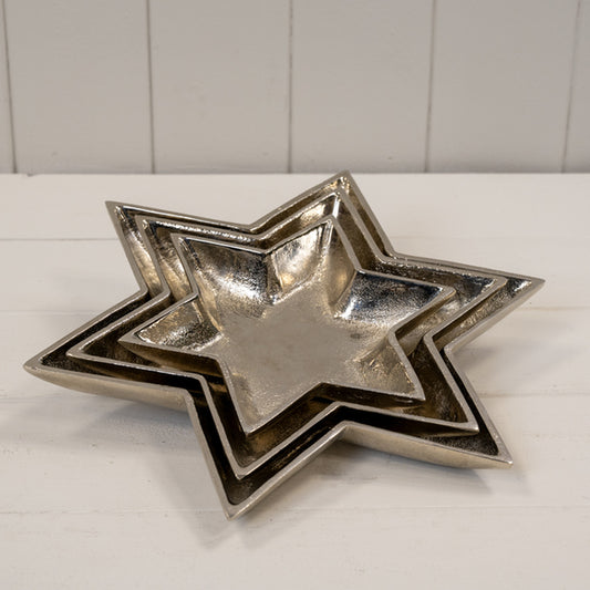Silver Star Shape Plate