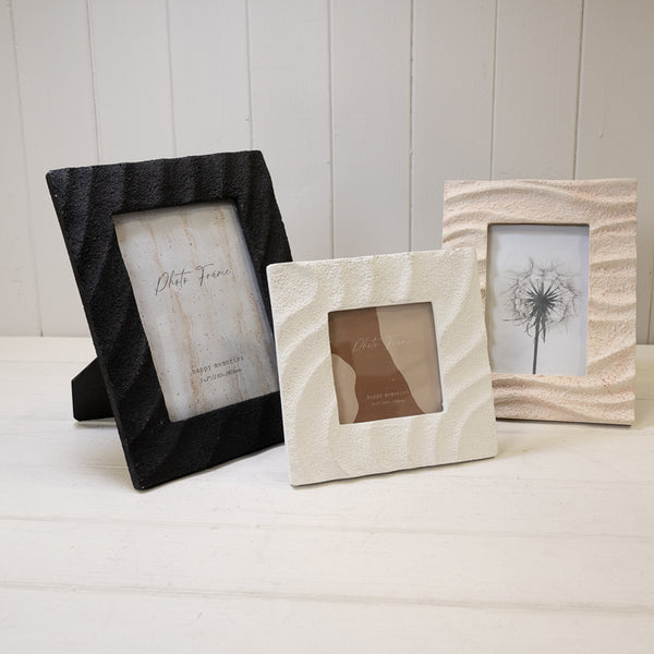Sandy Beach Textured Photo Frame. "