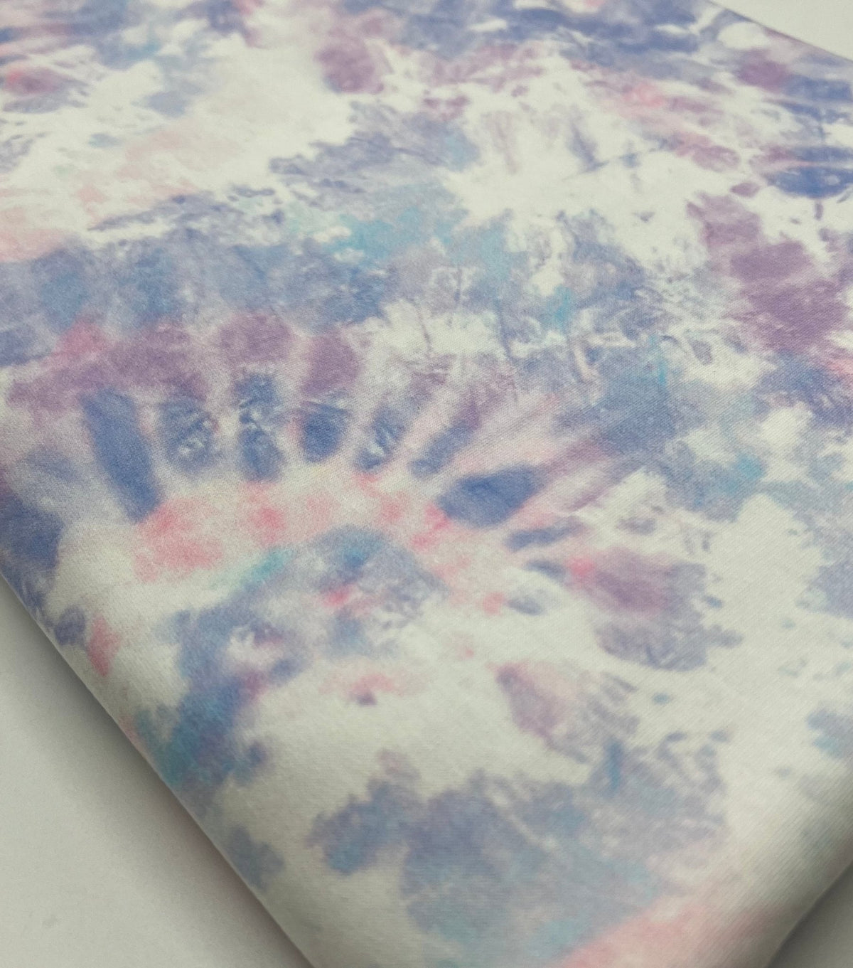 Pastel Mix Tie Dye French Terry Stretch Loopback Fabric