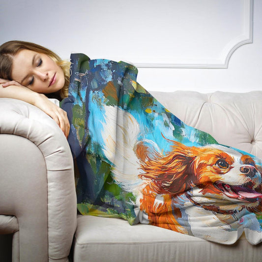 Cavalier's Frisbee Chase Blanket