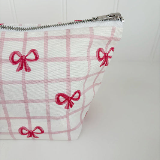Nappy Wallet - Pink Bows