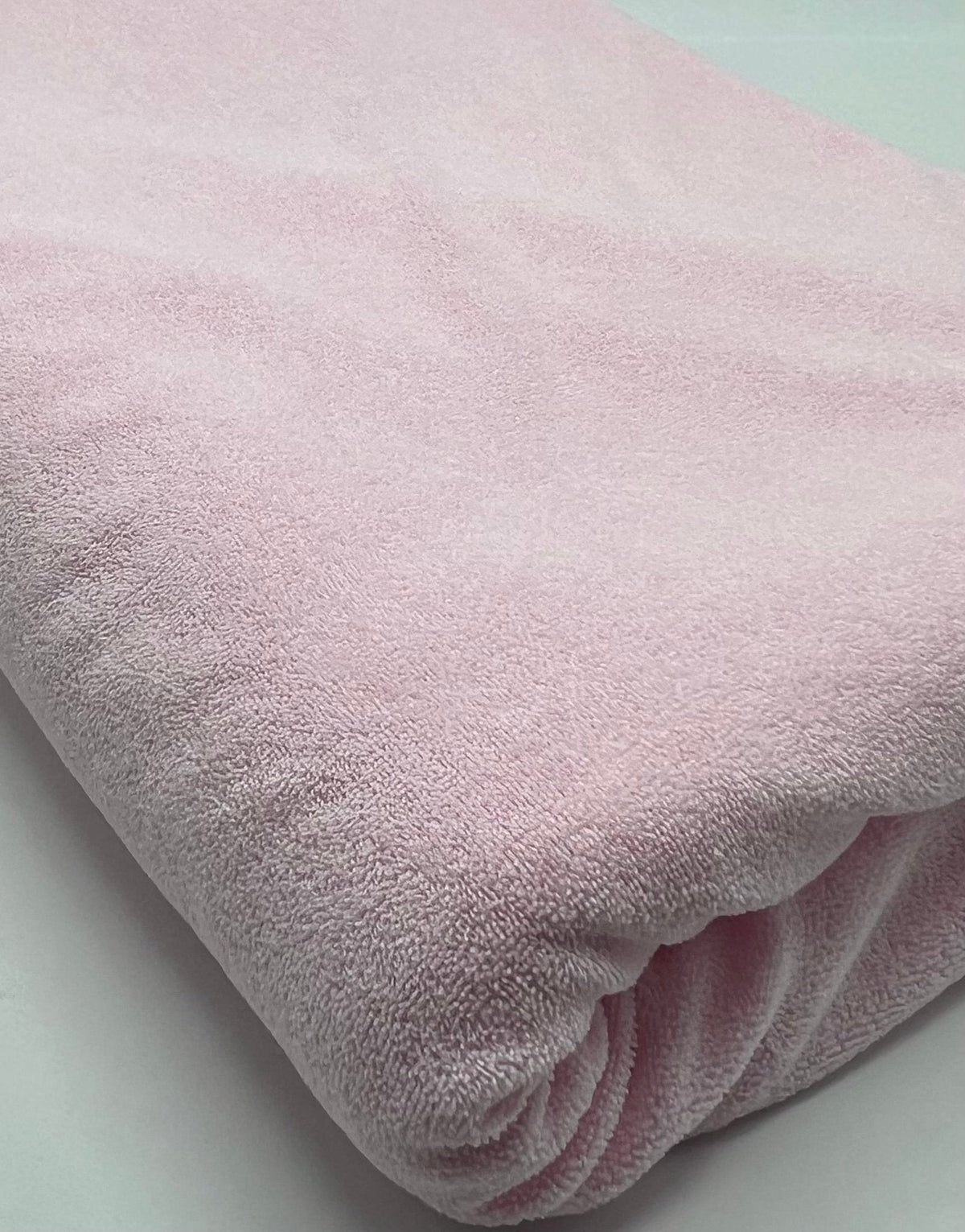 Pink Terry Towelling Polyester Stretch Dress Craft Fabric
