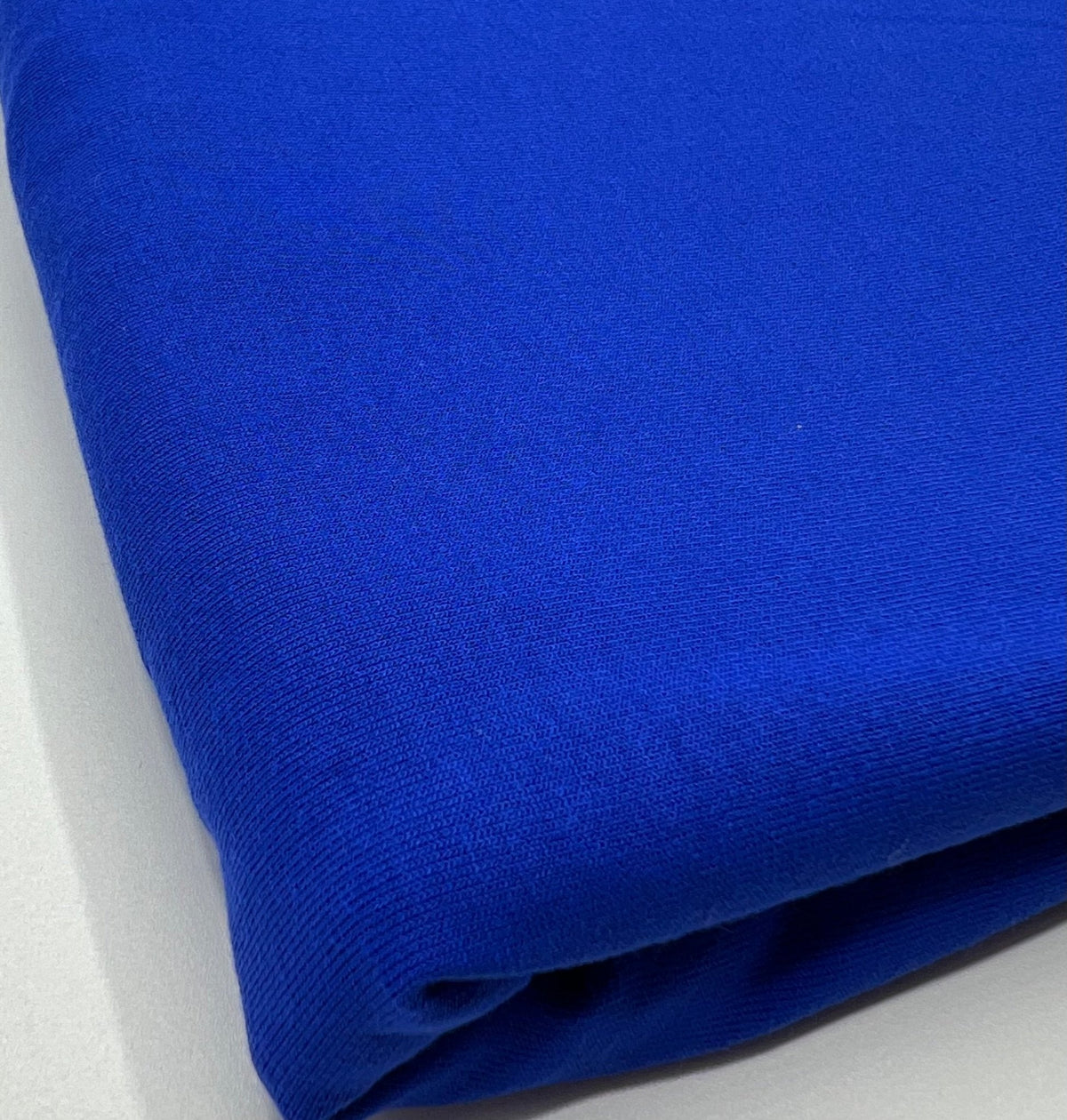 Plain Blue Viscose Elastane Fabric 4 Way Stretch Jersey