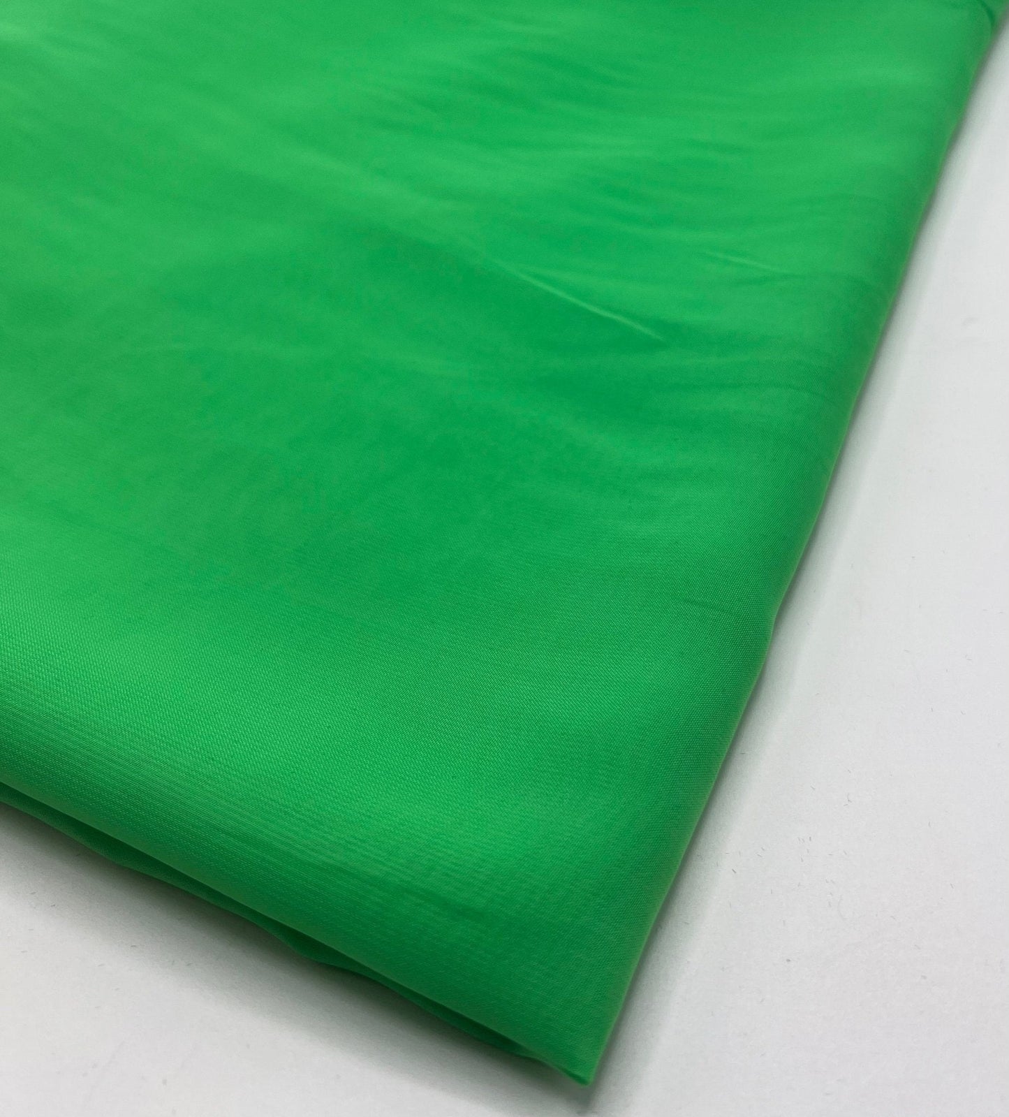 Plain Bright Green Chiffon Sheer Dress Bridal Fabric