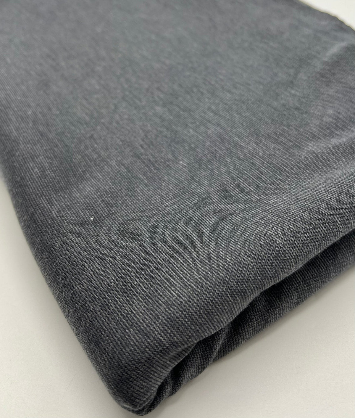 Plain Charcoal Grey Ponte 4 Way Stretch Fabric