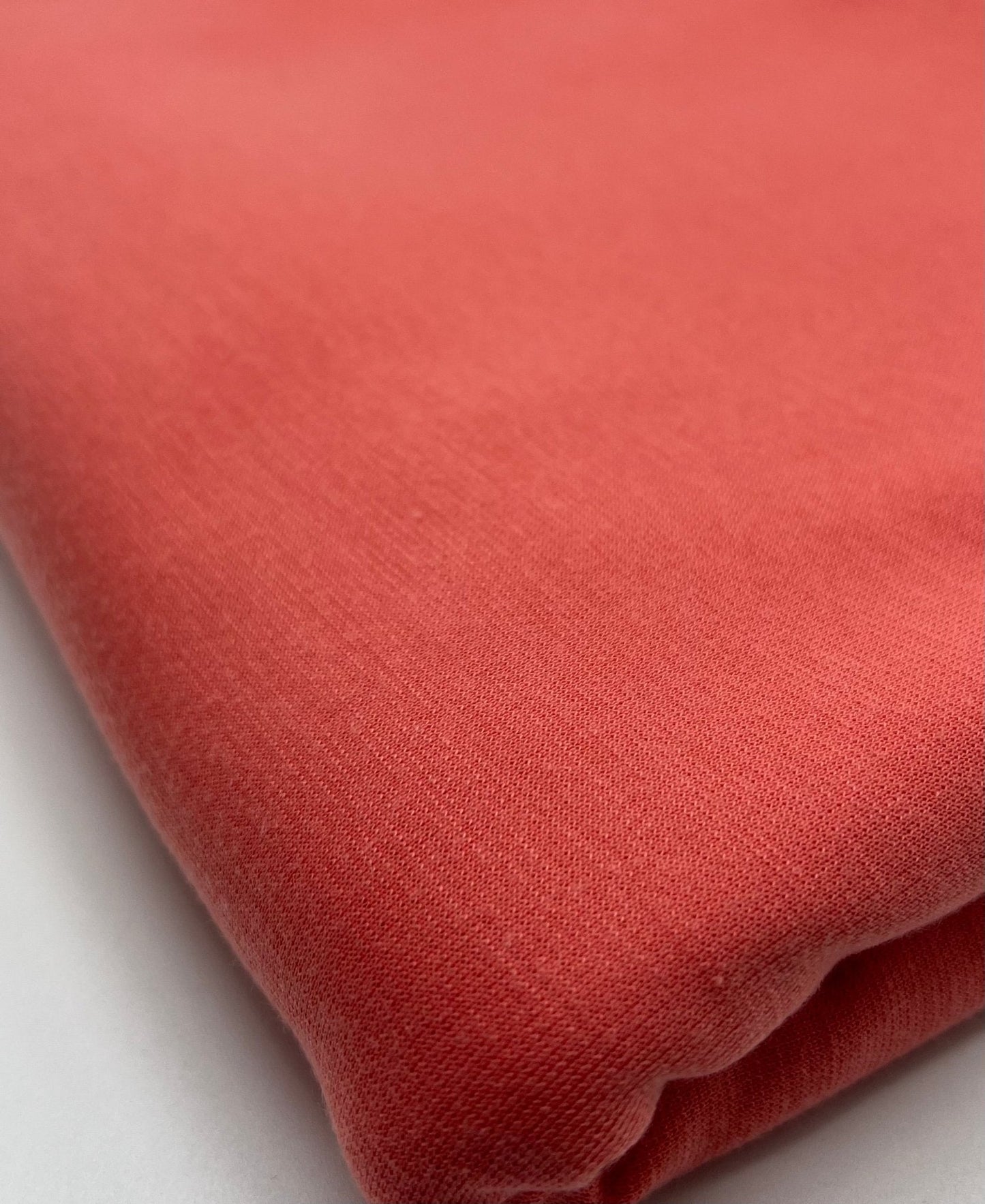Plain Coral Ponte 2 Way Stretch Fabric