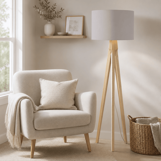 Plain Dove Grey Lampshade, Ceiling or Table Lamp Shade