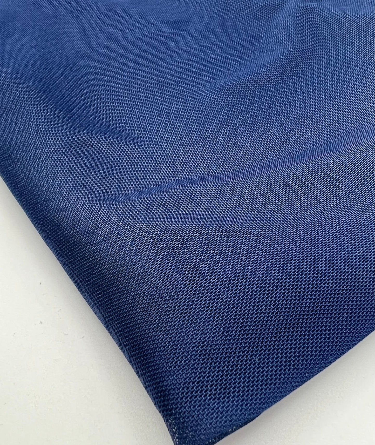Plain Navy Mesh Fabric Stretch