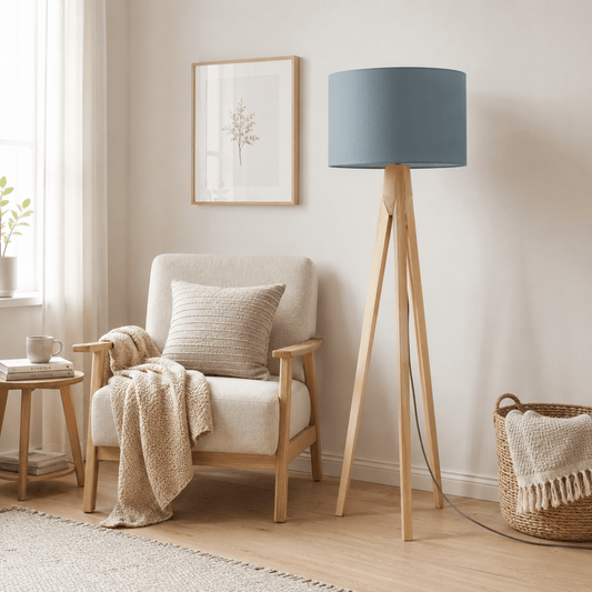 Plain Petrol Blue Lampshade, Ceiling or Table Lamp Shade